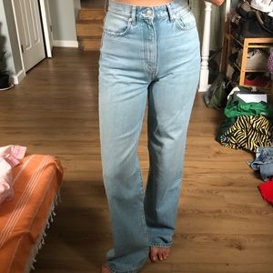 Wide leg jeans